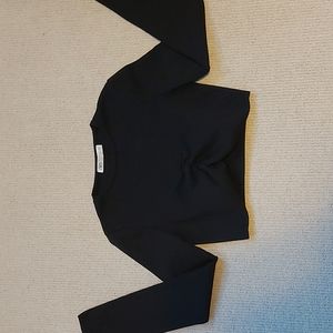 Cropped Black Top Zara M
